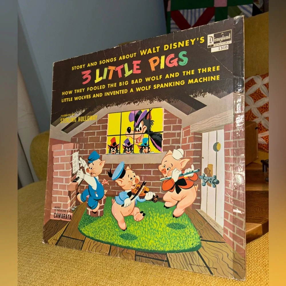 3 Little Pigs Disney Vinyl Record - Picture 1 of 4